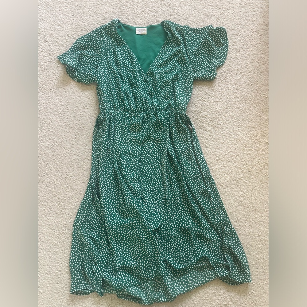 Green Polka Dot Dress